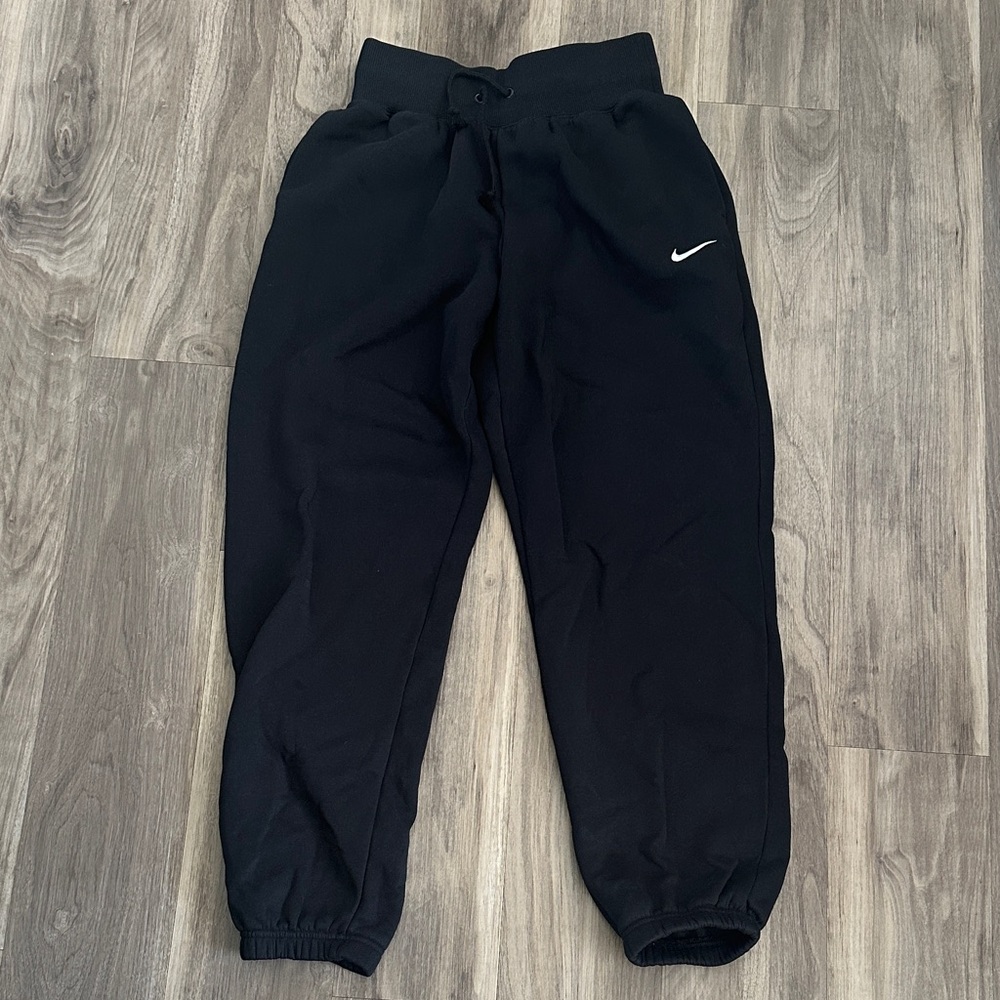 Nike women’s  Black Sweatpants with White Logo XS